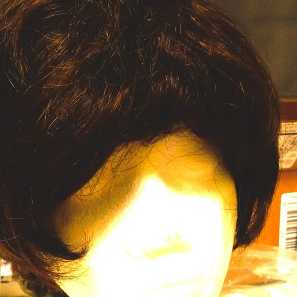 Ladies Curly Dark brown [nearly black] wig